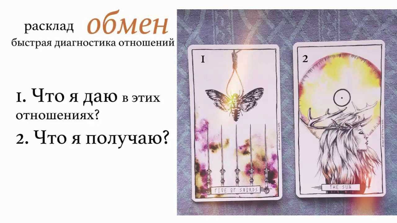 Карты таро рассыпанные по столу