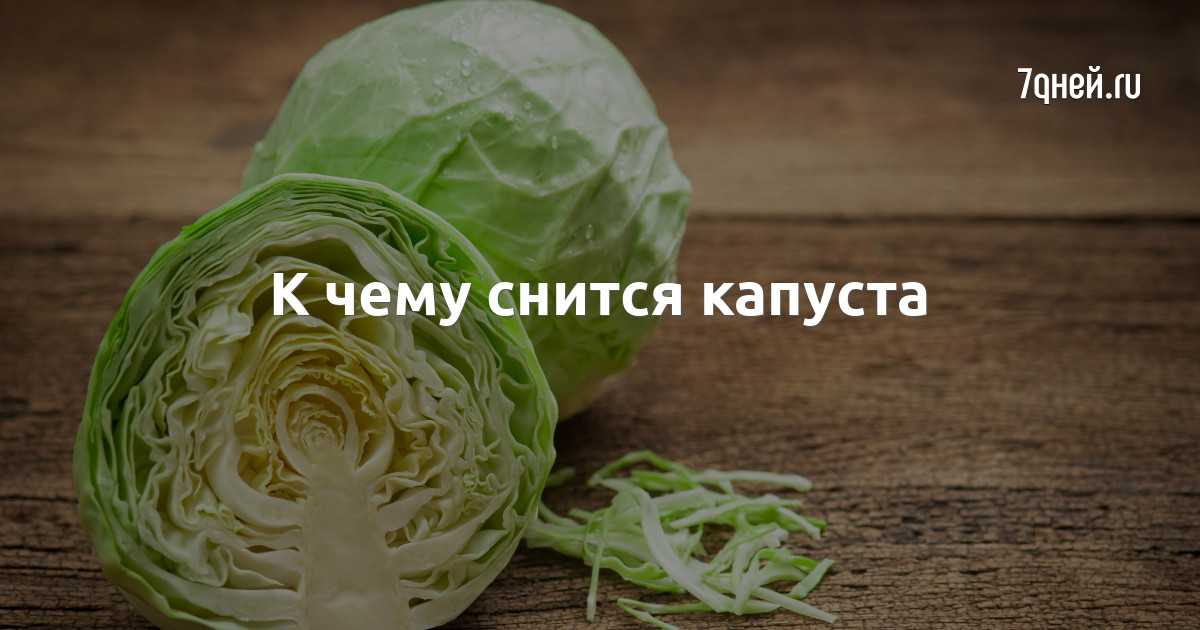 К чему снится капуста? сонник - капуста приснился во сне